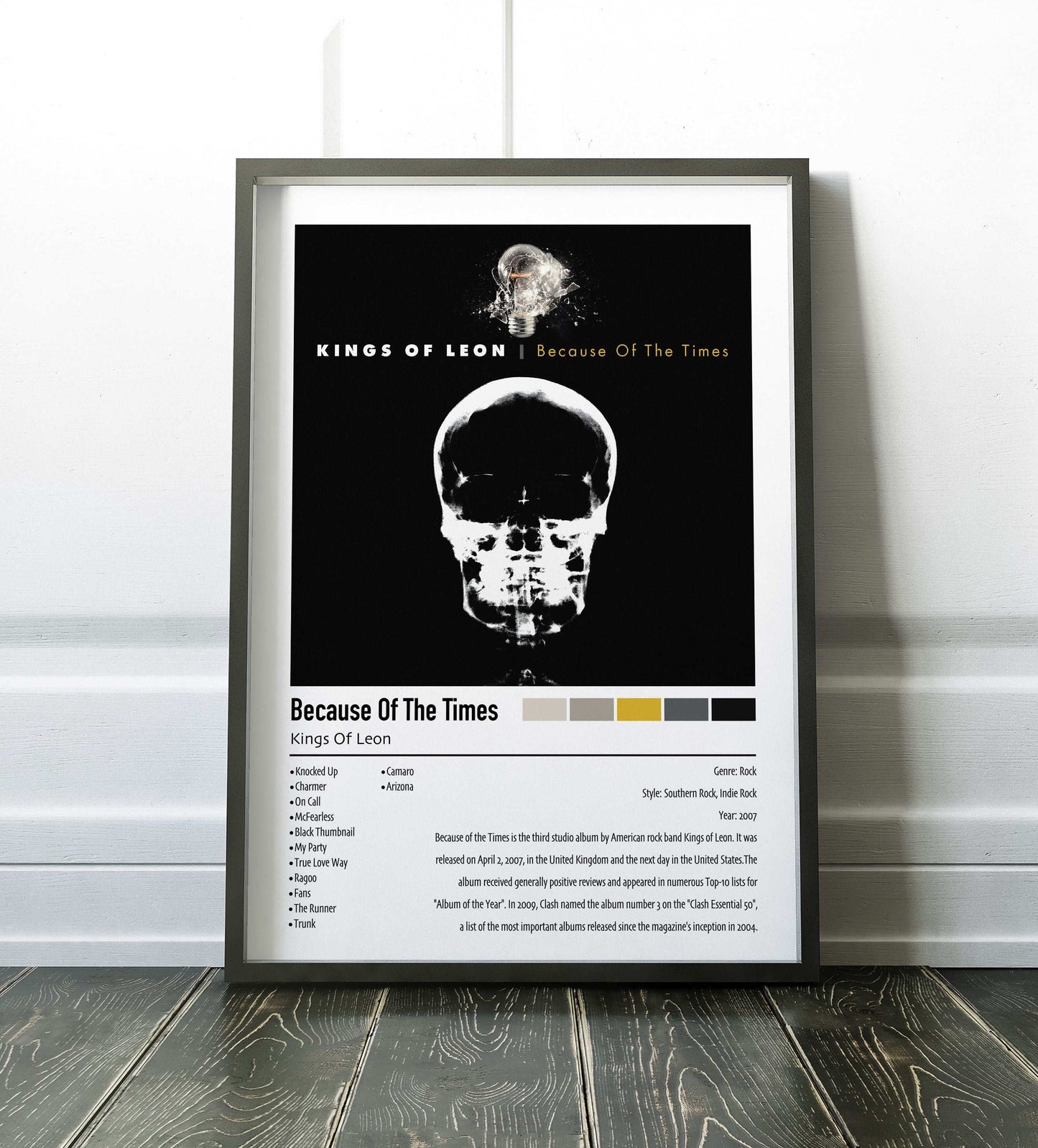 Kings Of Leon | Because Of The Times | Custom Album Cover Poster Print