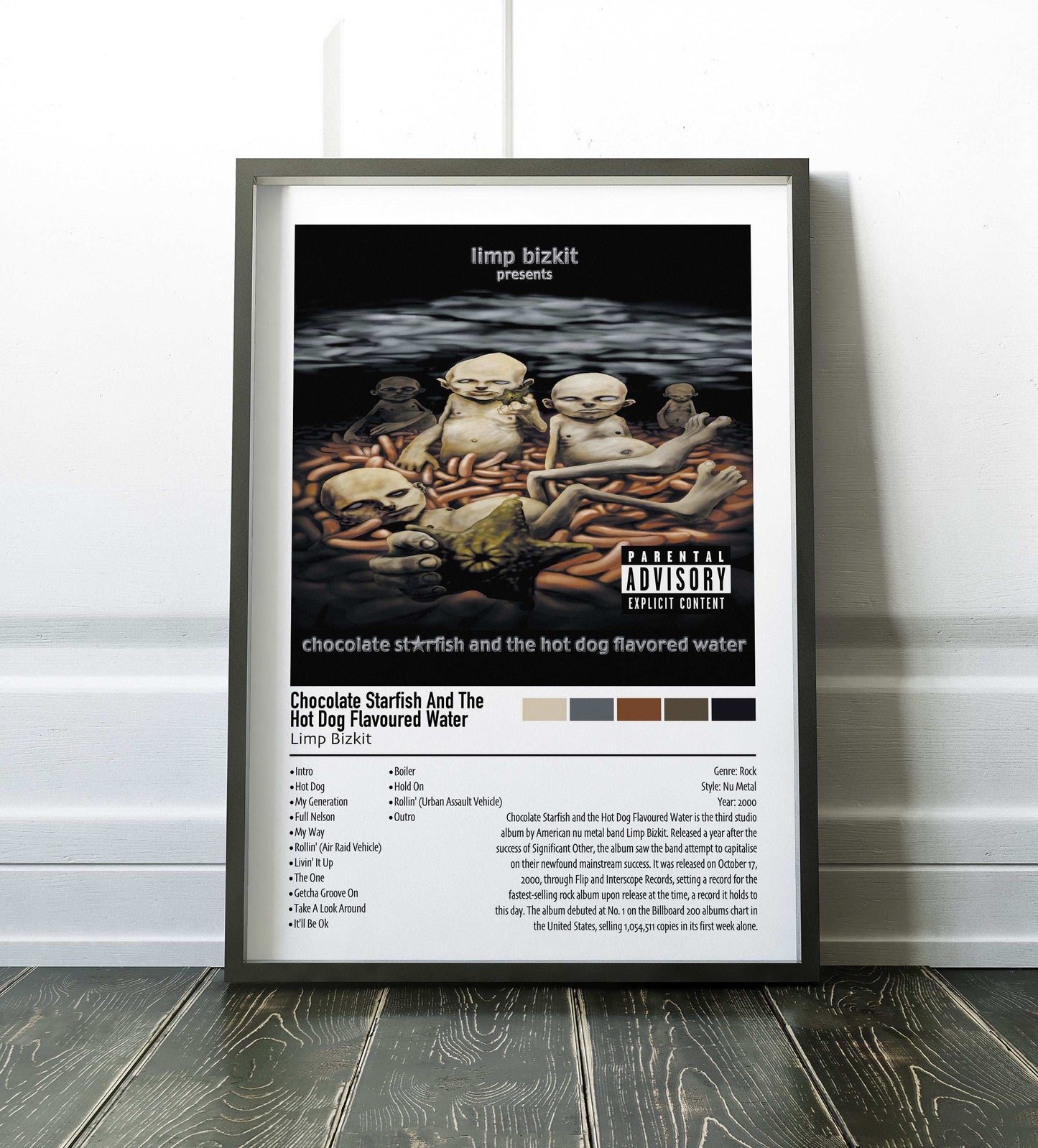Limp Bizkit | Chocolate Starfish And The Hot Dog Flavoured Water | Custom Album Cover Poster Print