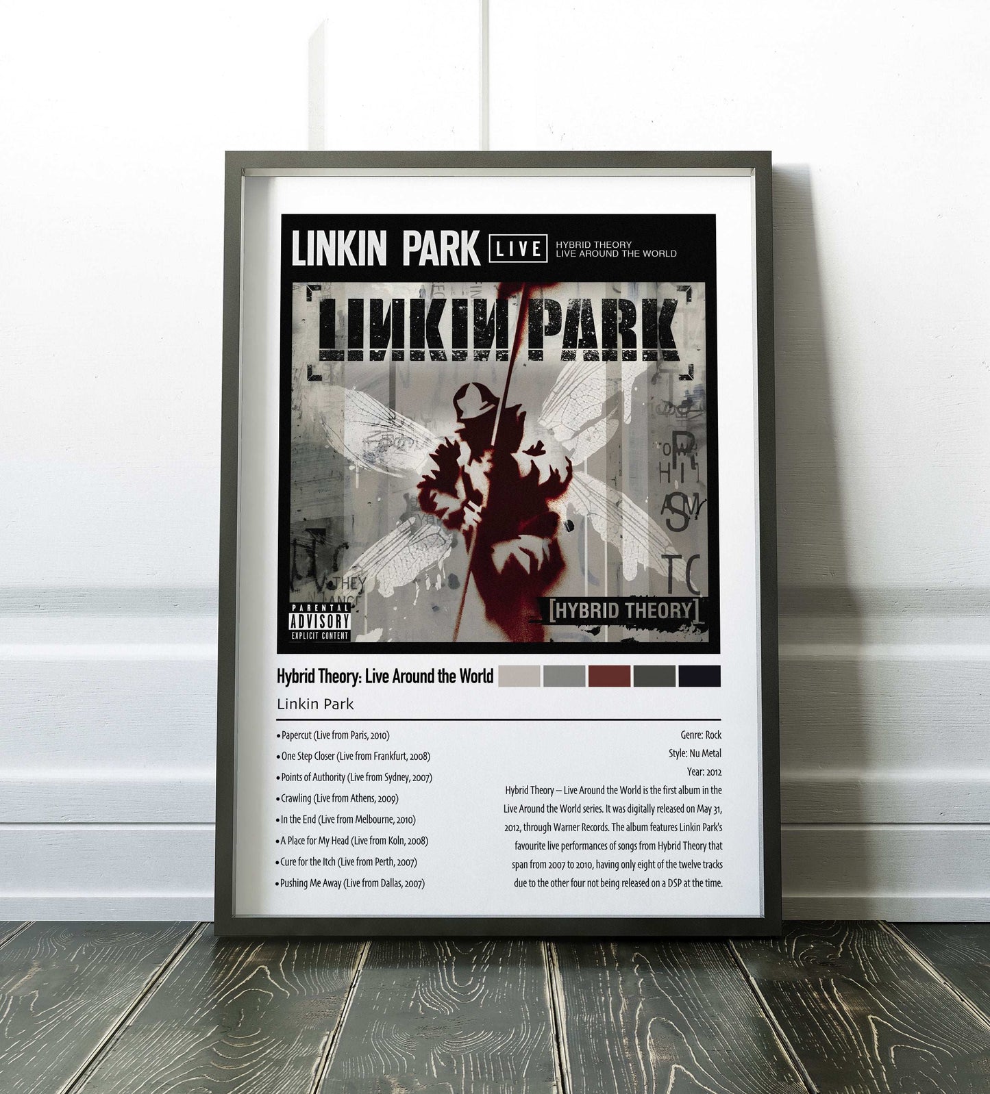 Linkin Park | Hybrid Theory: Live Around the World | Custom Album Cover Poster Print