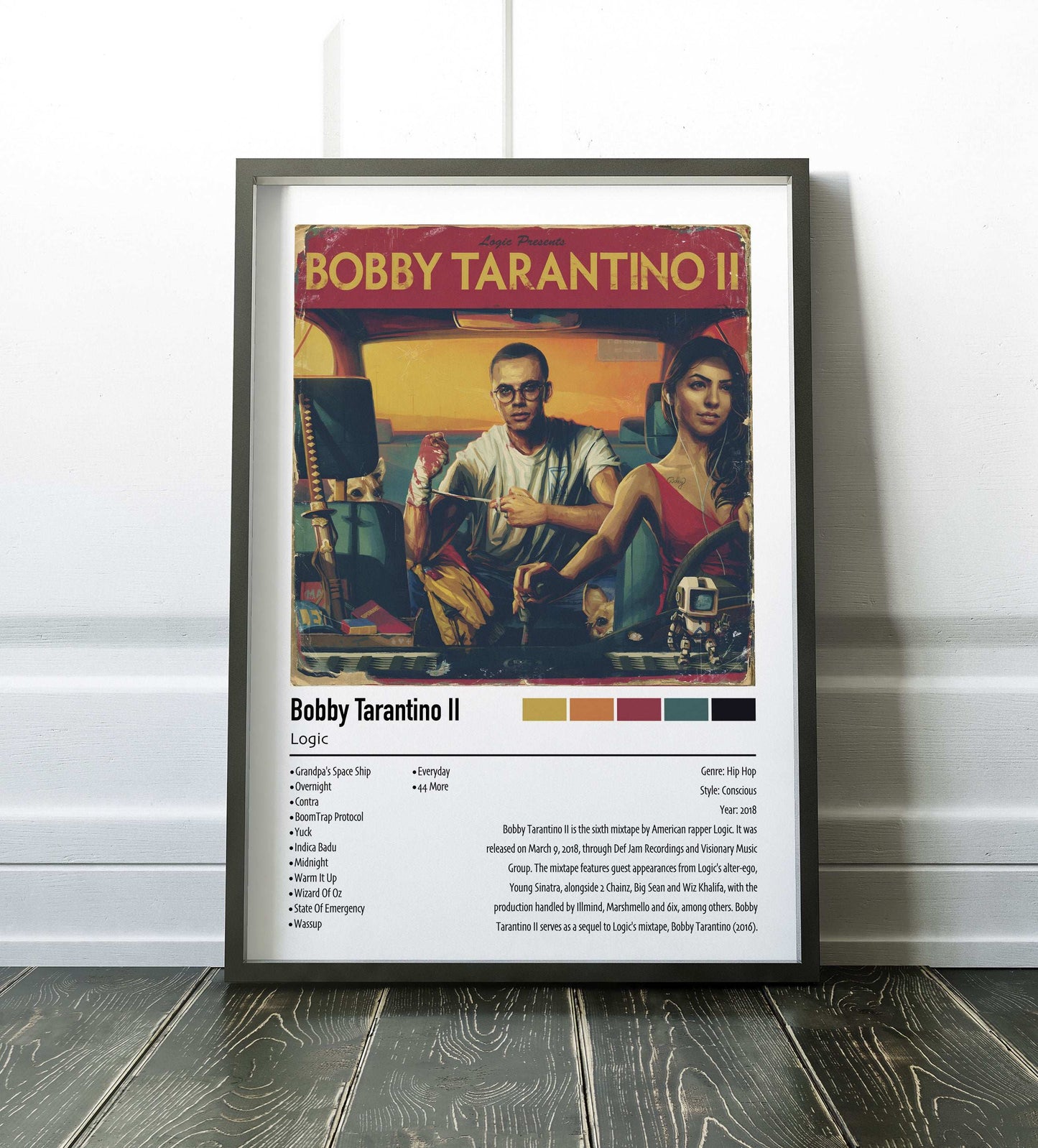 Logic | Bobby Tarantino Il | Custom Album Cover Poster Print