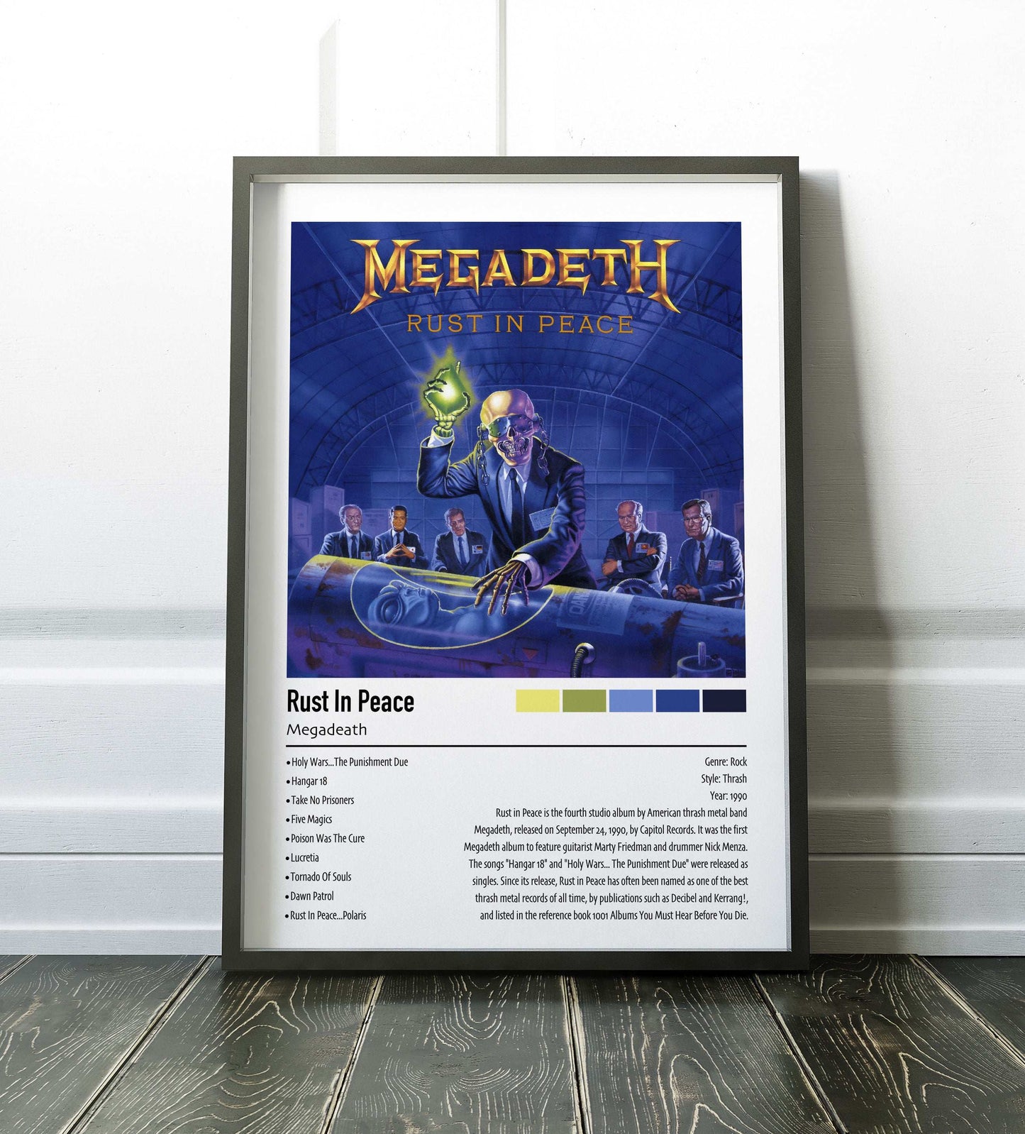 Megadeath | Rust In Peace | Custom Album Cover Poster Print