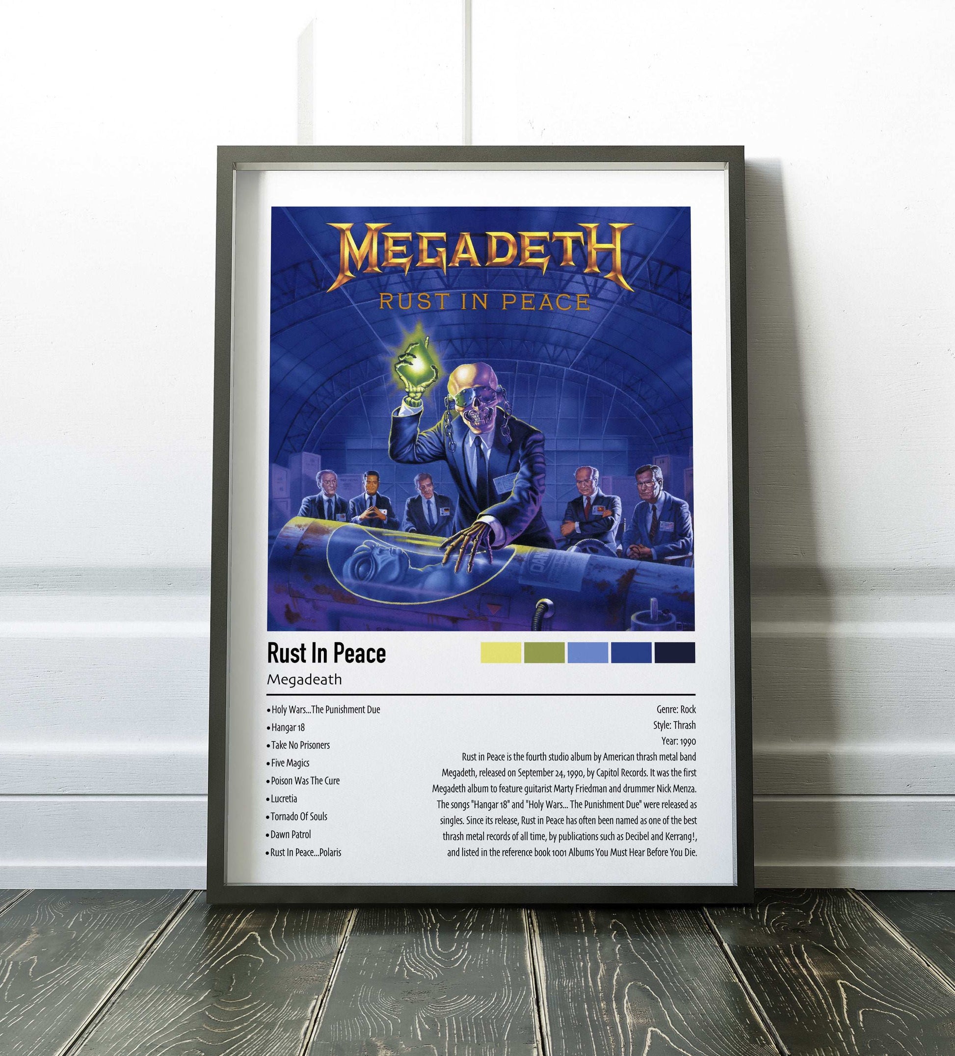 Megadeath | Rust In Peace | Custom Album Cover Poster Print