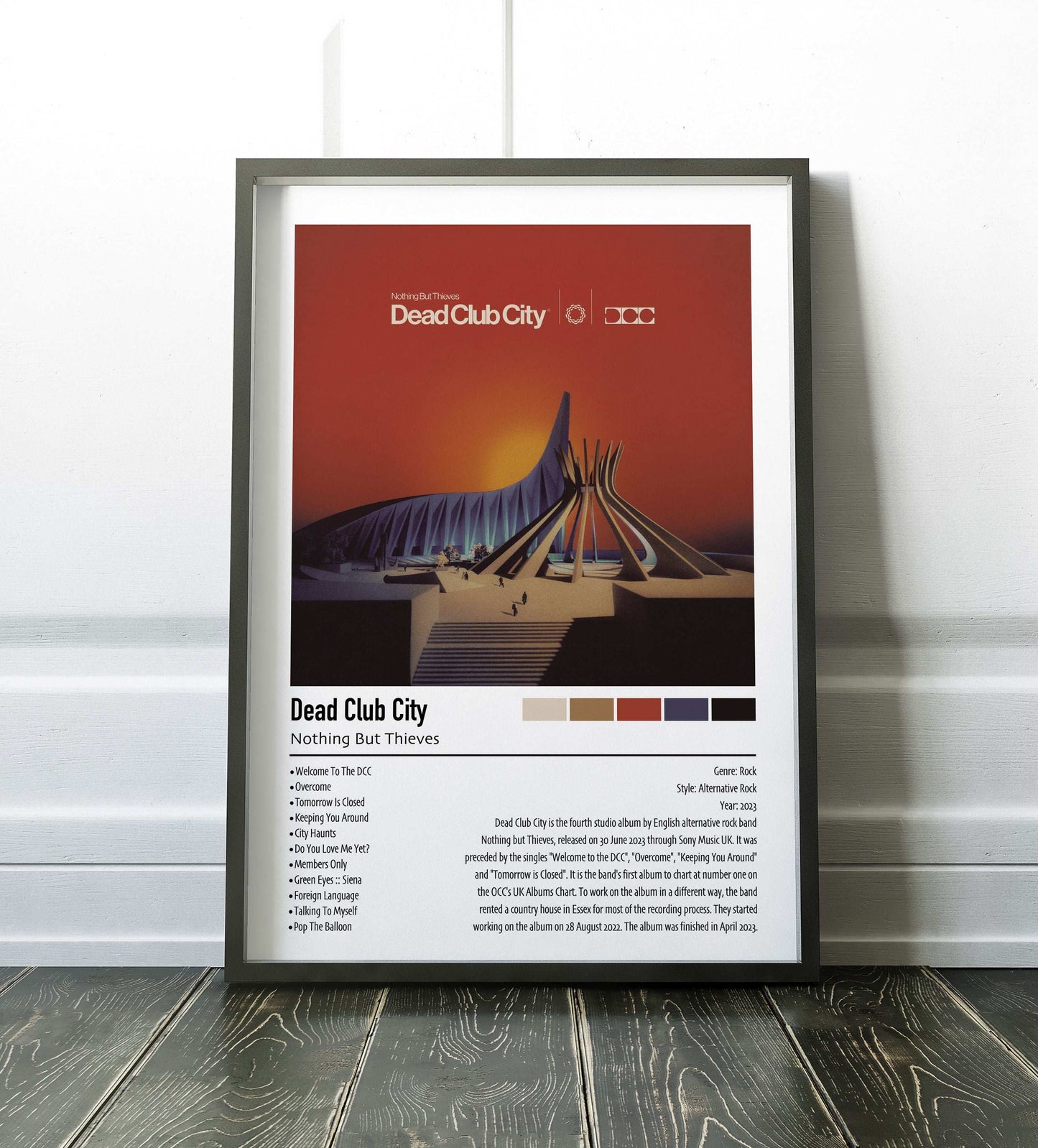 Nothing But Thieves | Dead Club City | Custom Album Cover Poster Print