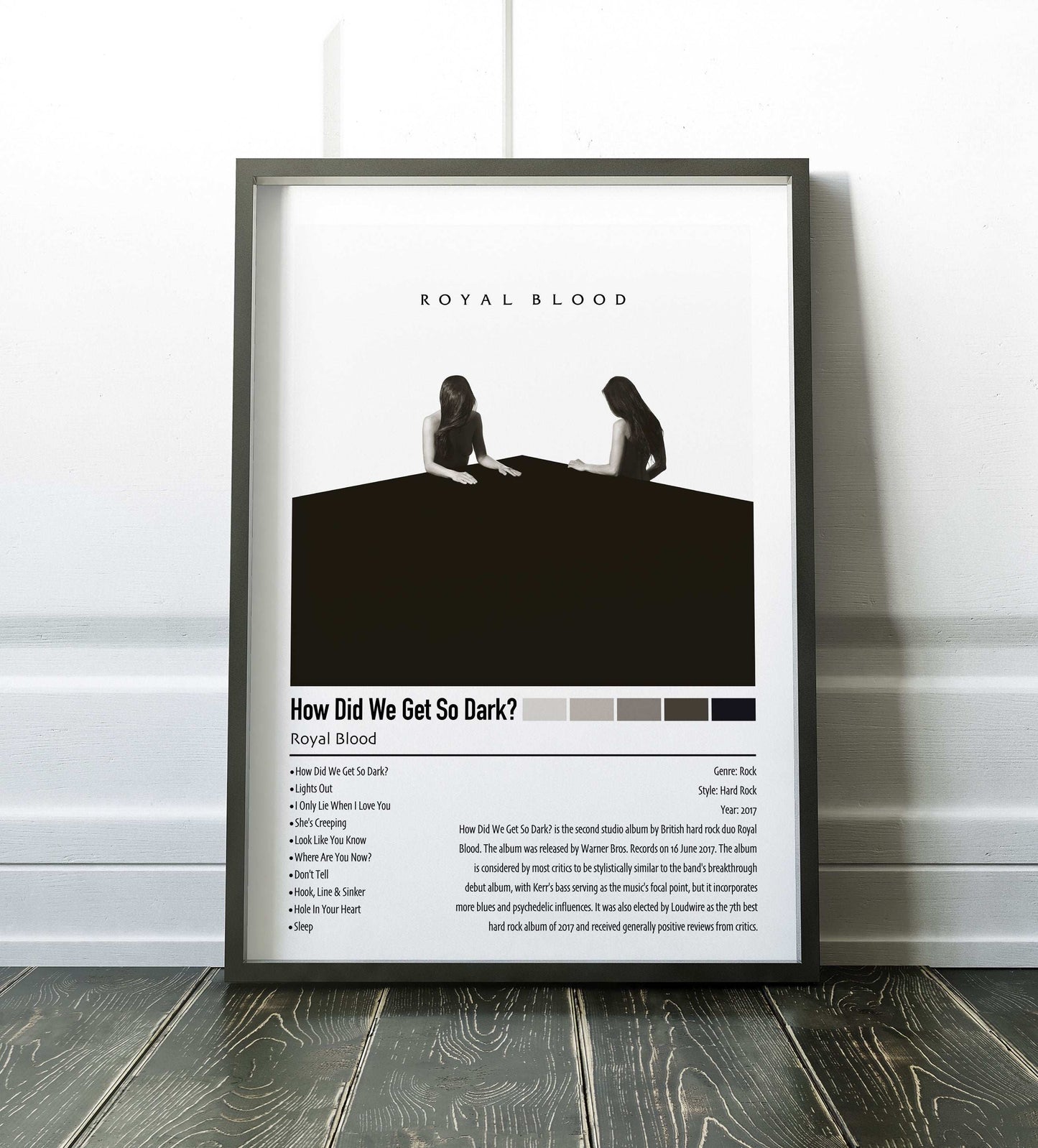 Royal Blood | How Did We Get So Dark? | Custom Album Cover Poster Print