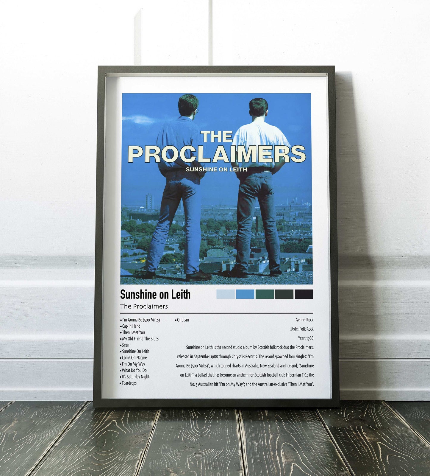 The Proclaimers | Sunshine on Leith | Custom Album Cover Poster Print
