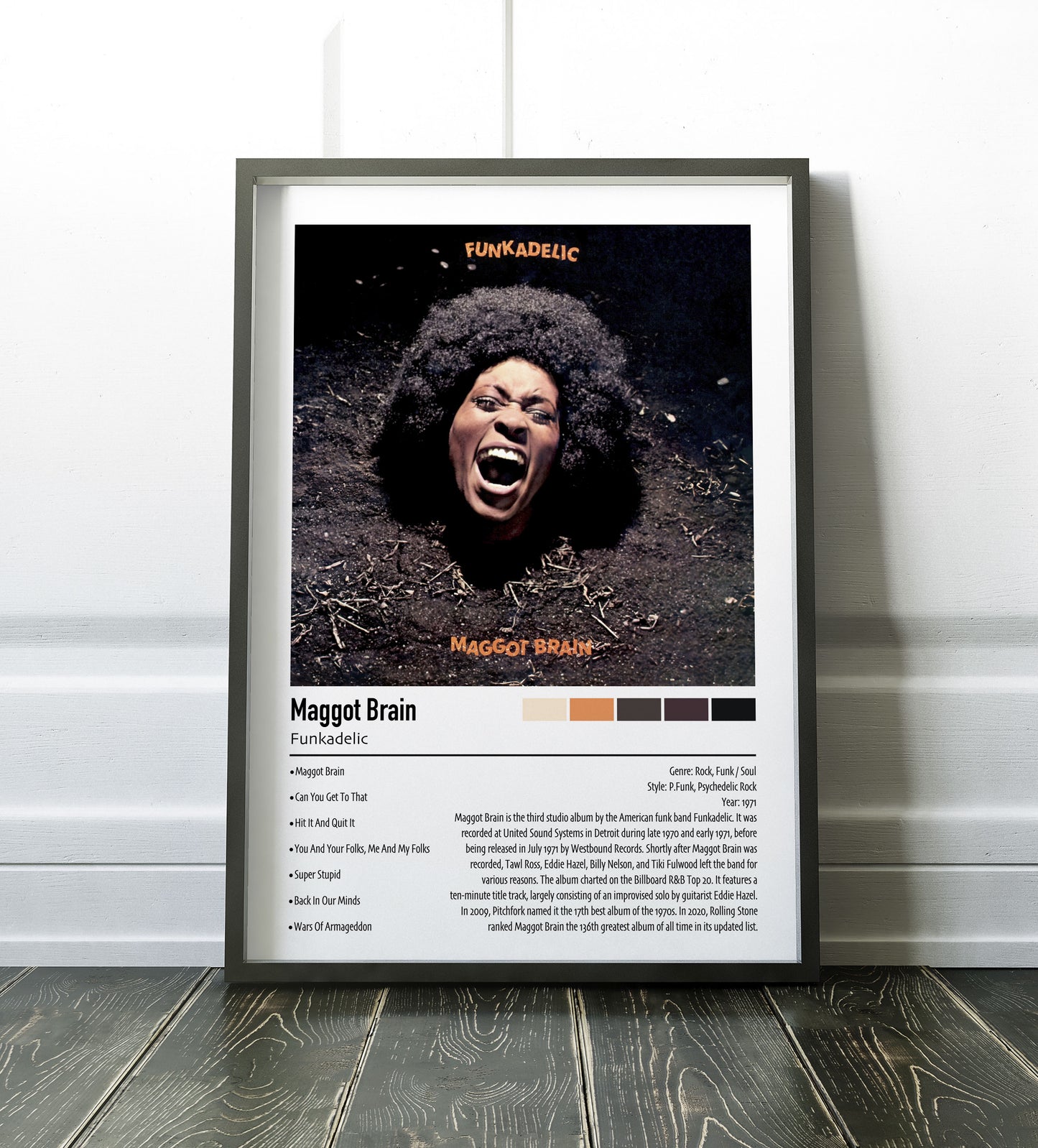 Funkadelic | Maggot Brain | Custom Album Cover Poster Print