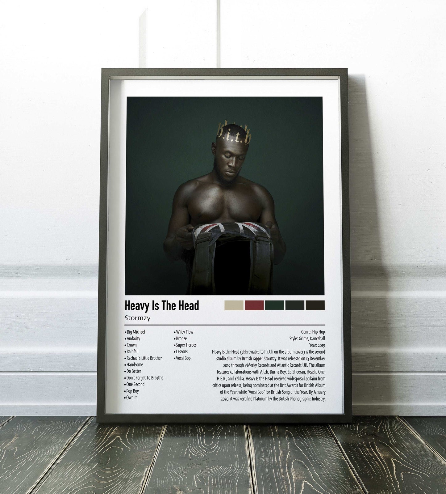 Stormzy | Heavy Is The Head | Custom Album Cover Poster Print