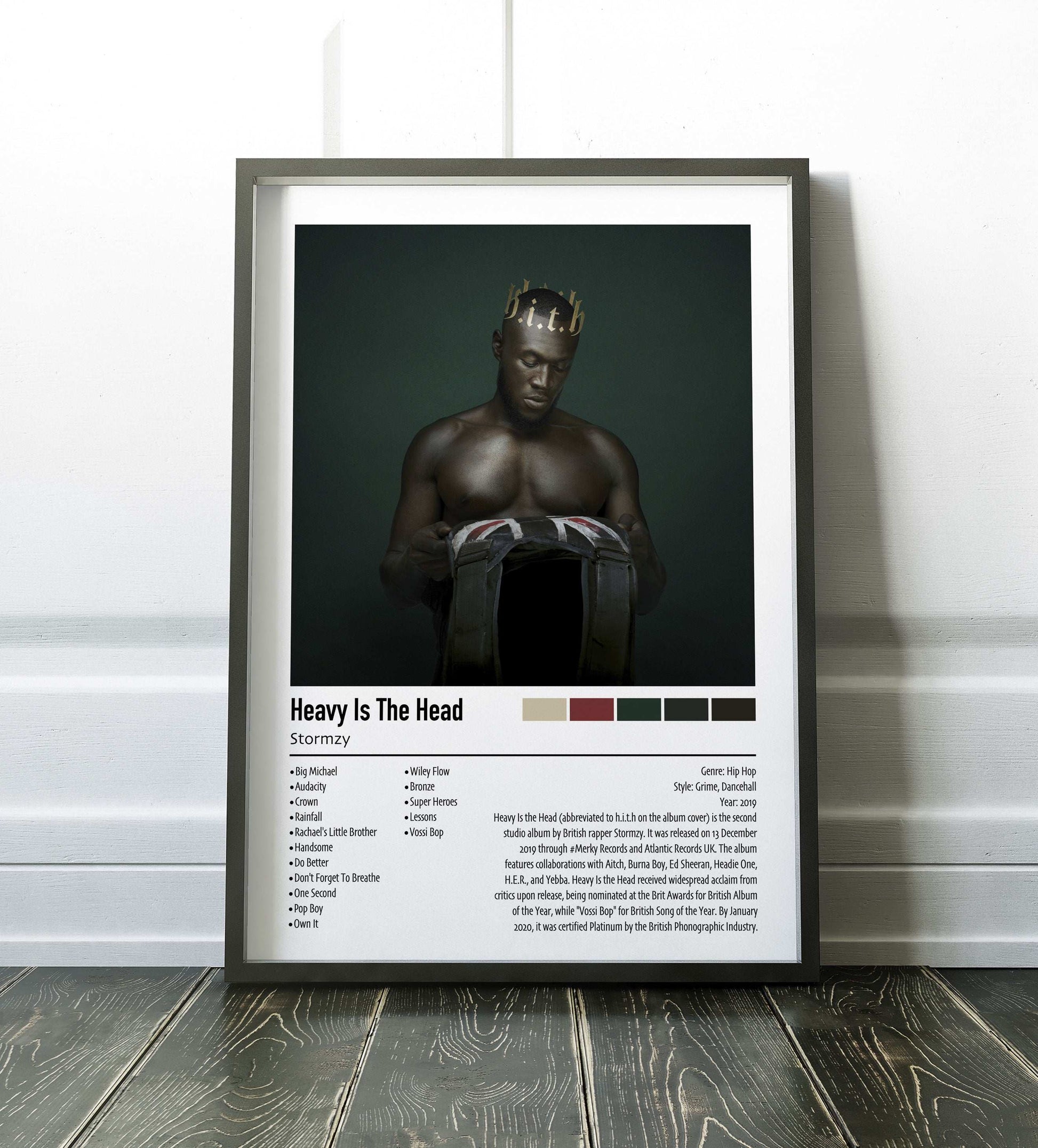 Stormzy | Heavy Is The Head | Custom Album Cover Poster Print