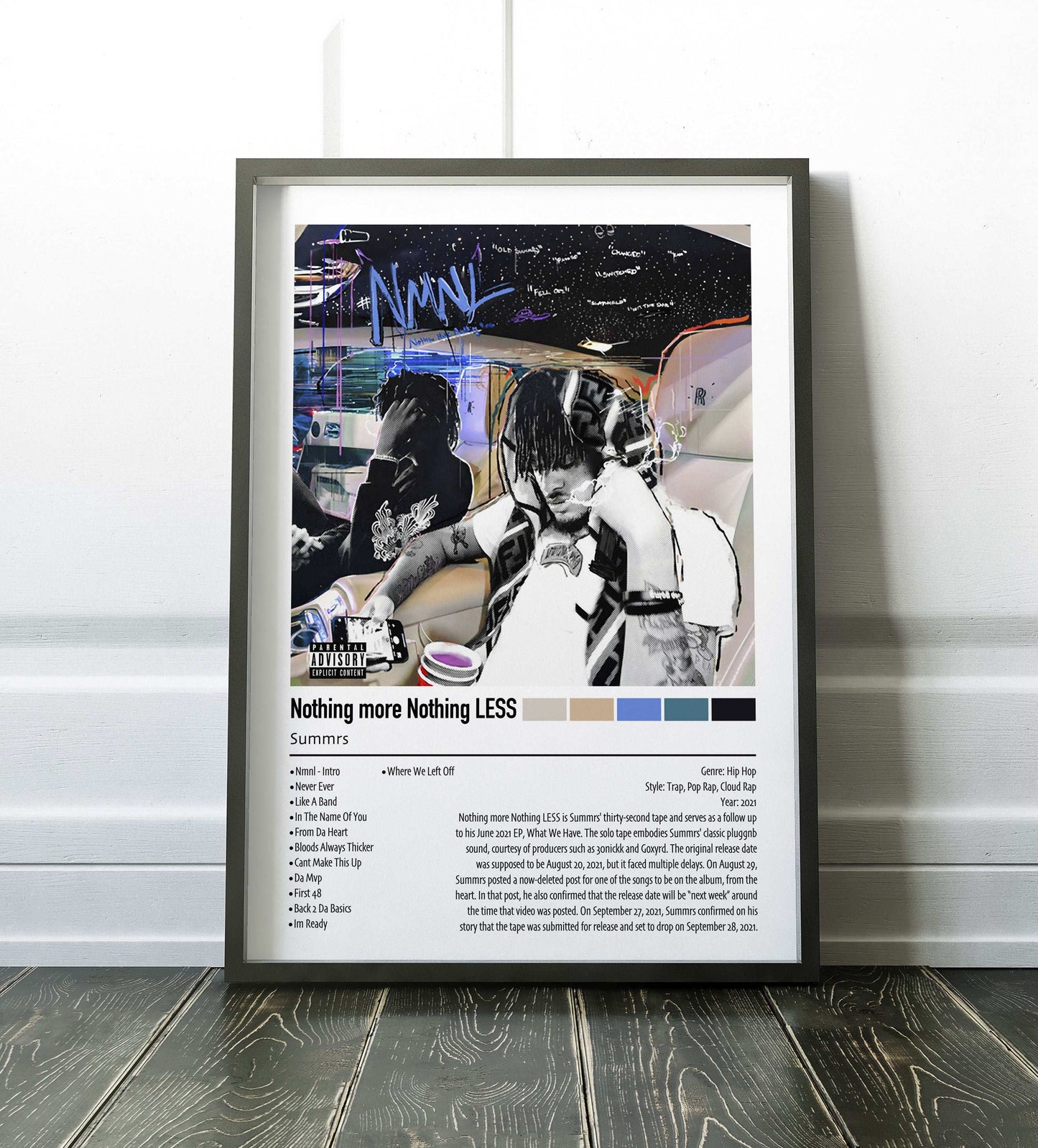 Summrs | Nothing more Nothing LESS | Custom Album Cover Poster Print