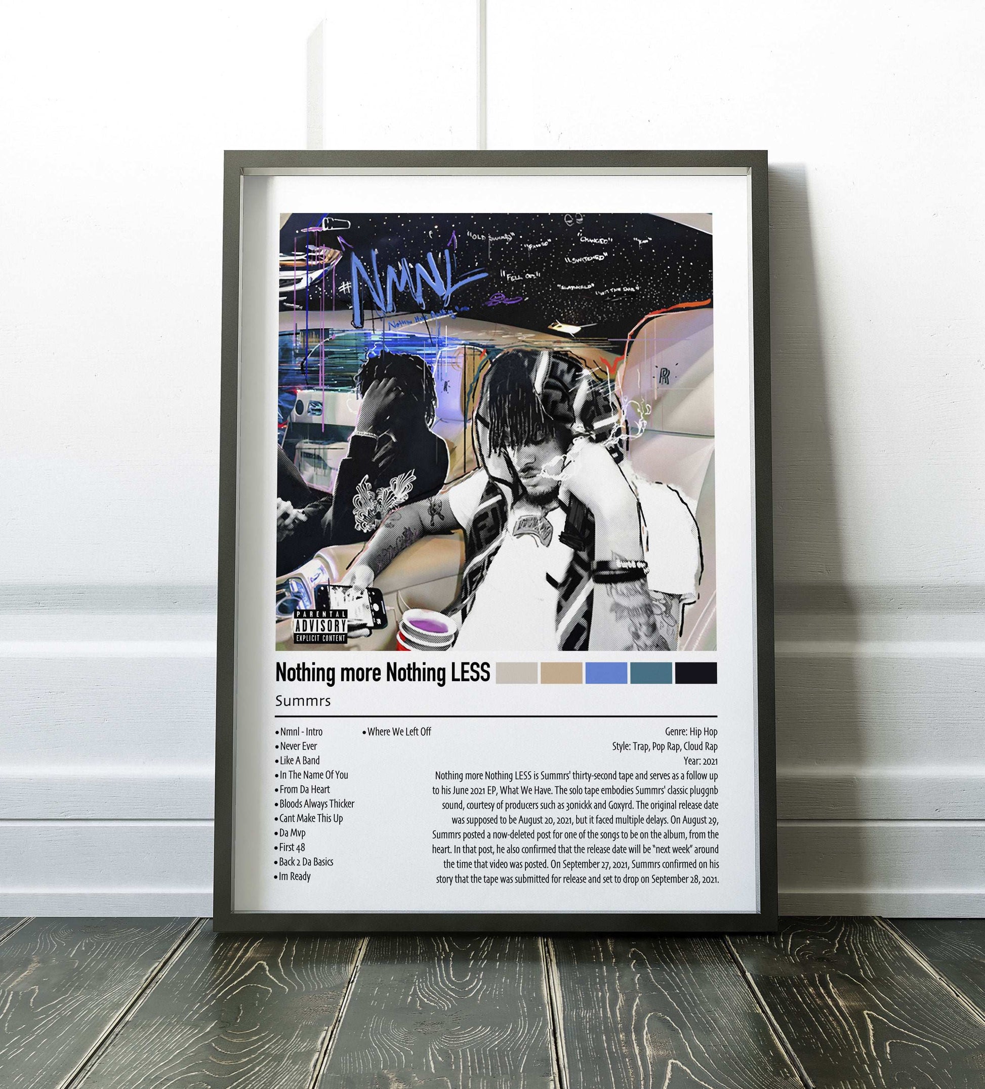 Summrs | Nothing more Nothing LESS | Custom Album Cover Poster Print