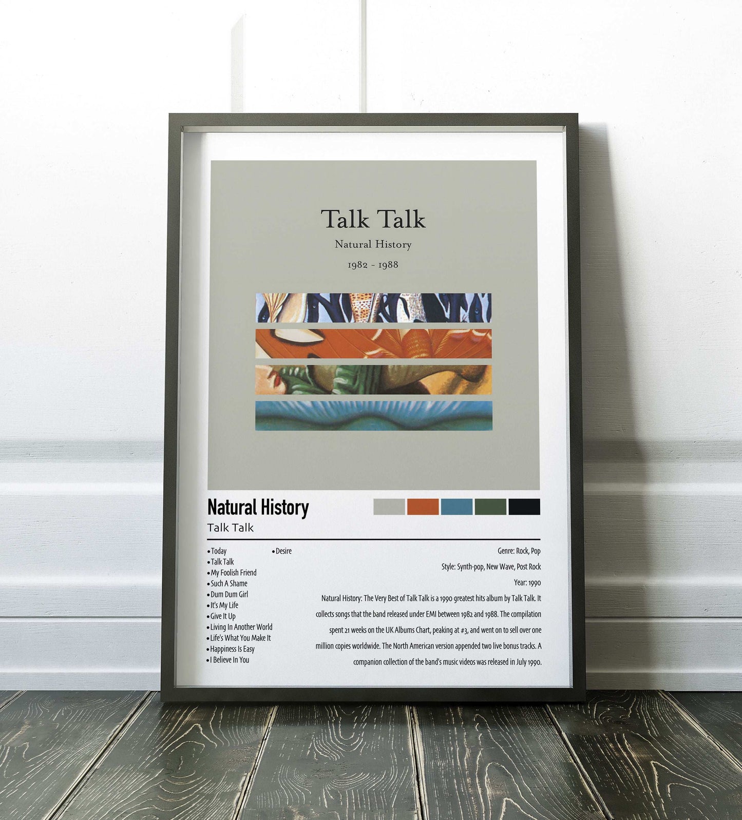 Talk Talk | Natural History: The Very Best of Talk Talk  | Custom Album Cover Poster Print
