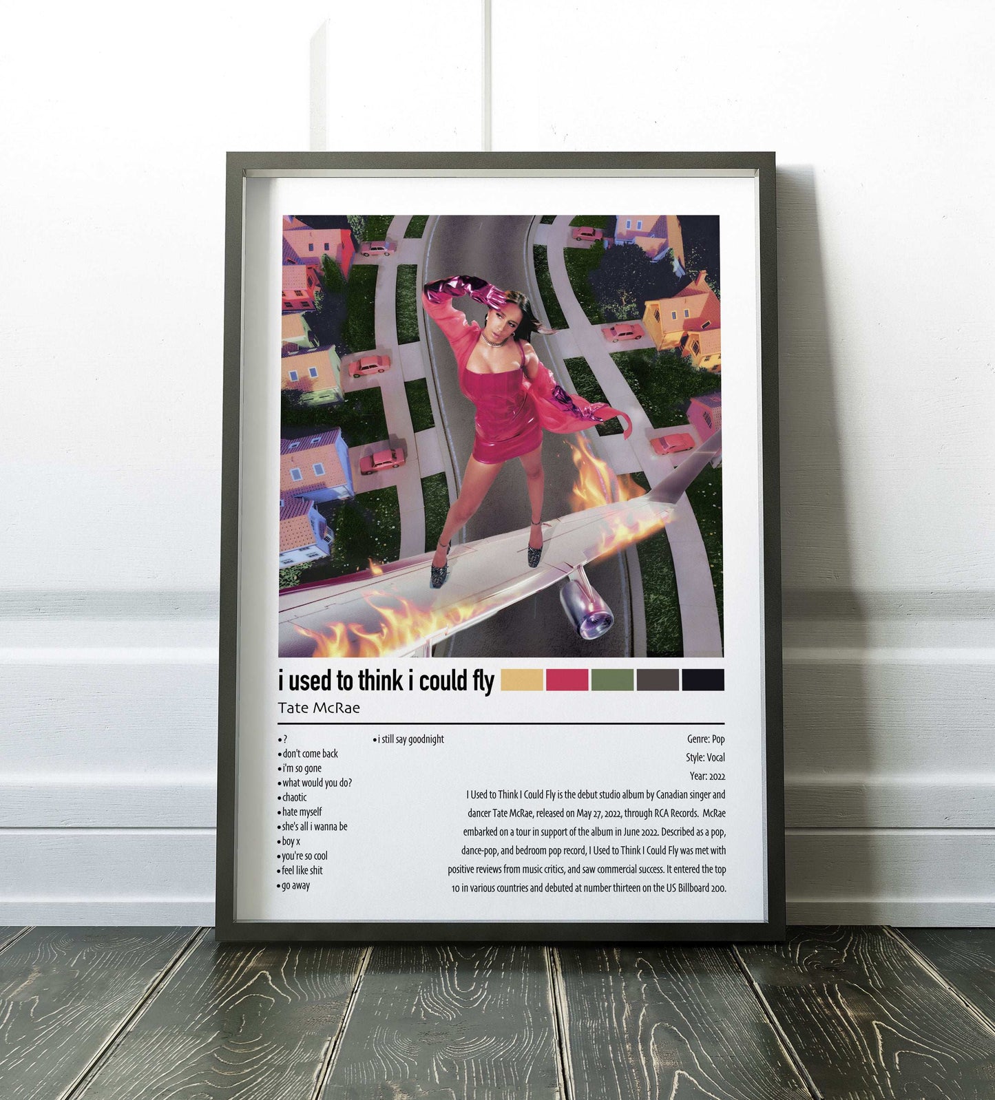 Tate McRae | i used to think i could fly | Custom Album Cover Poster Print