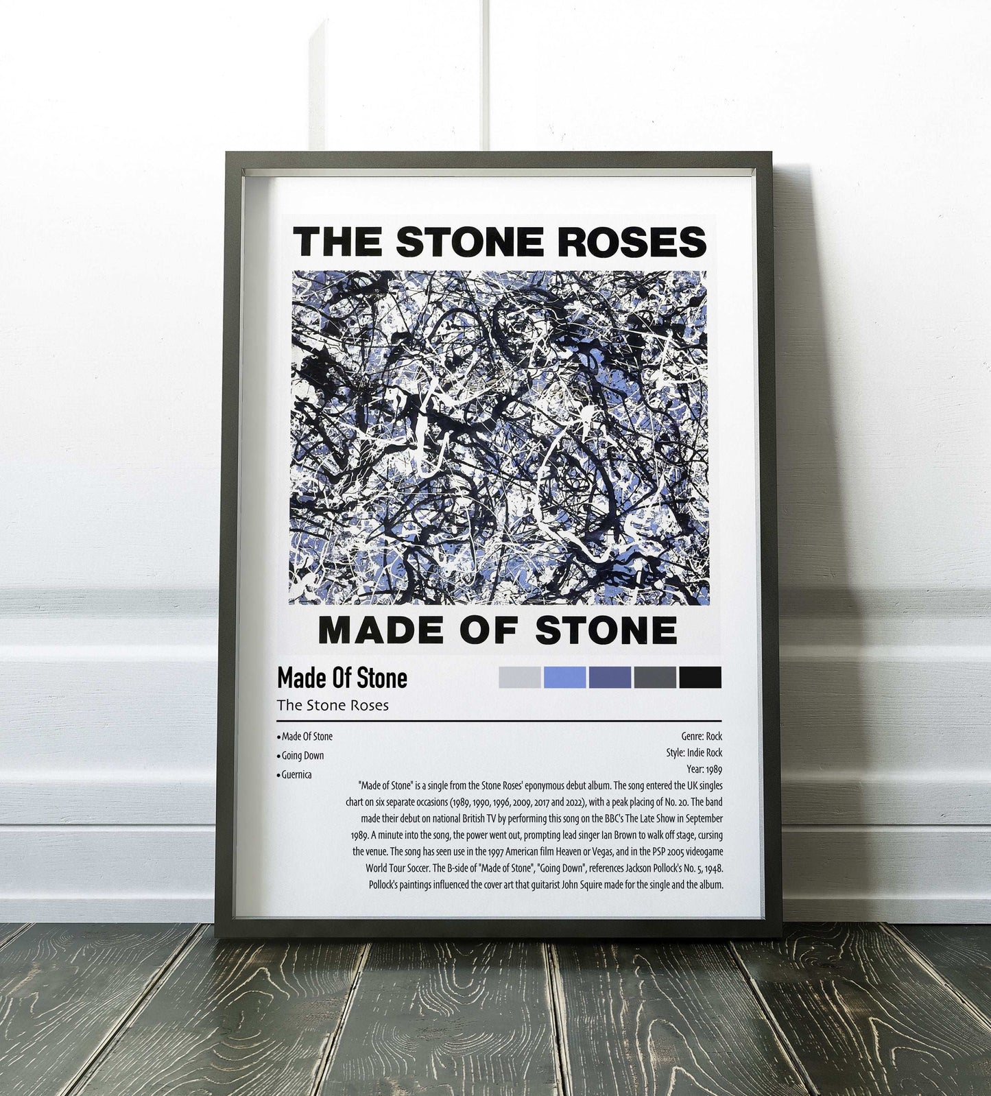 The Stone Roses | Made Of Stone | Custom Album Cover Poster Print