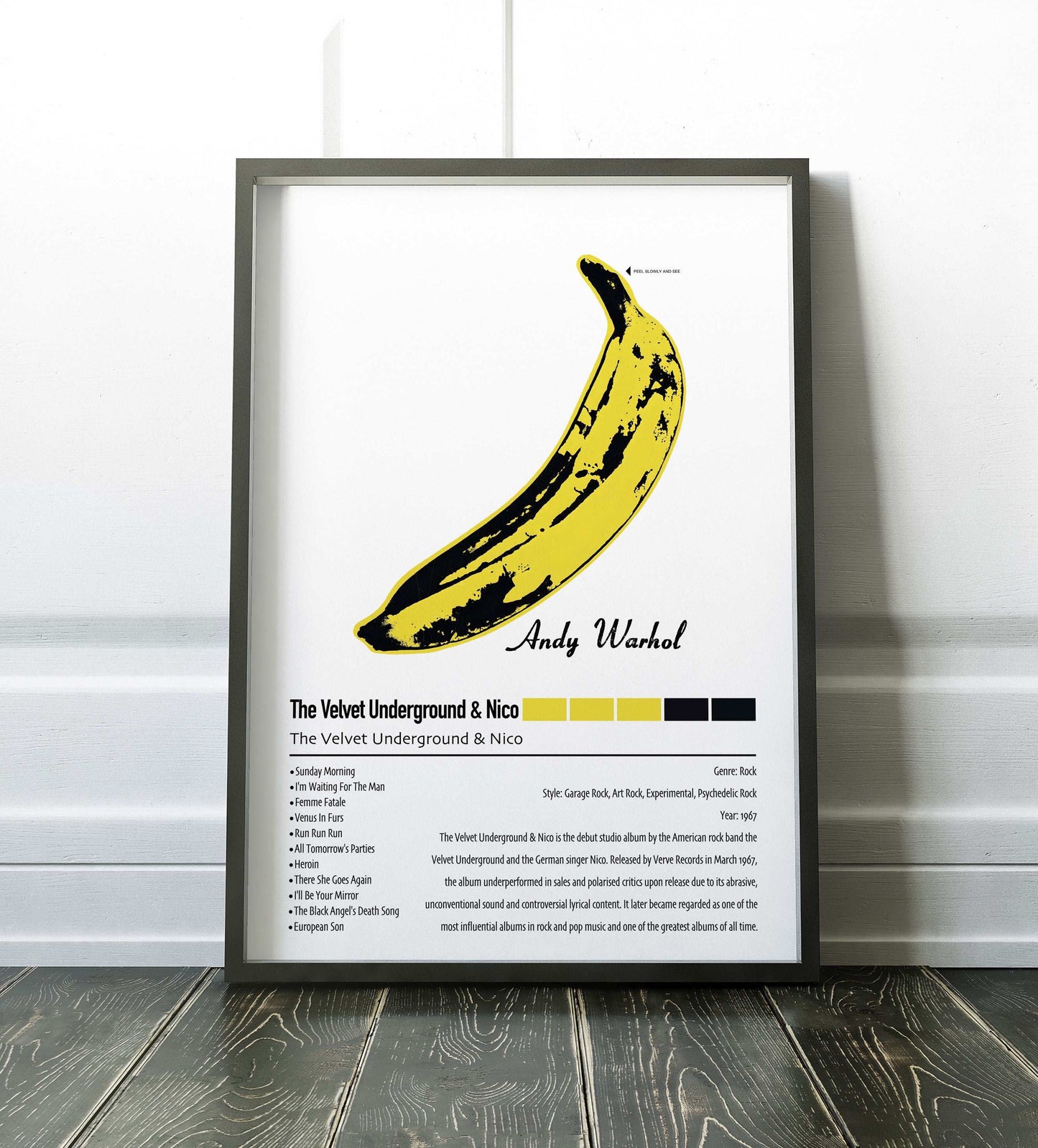The Velvet Underground & Nico | The Velvet Underground & Nico | Custom Album Cover Poster Print