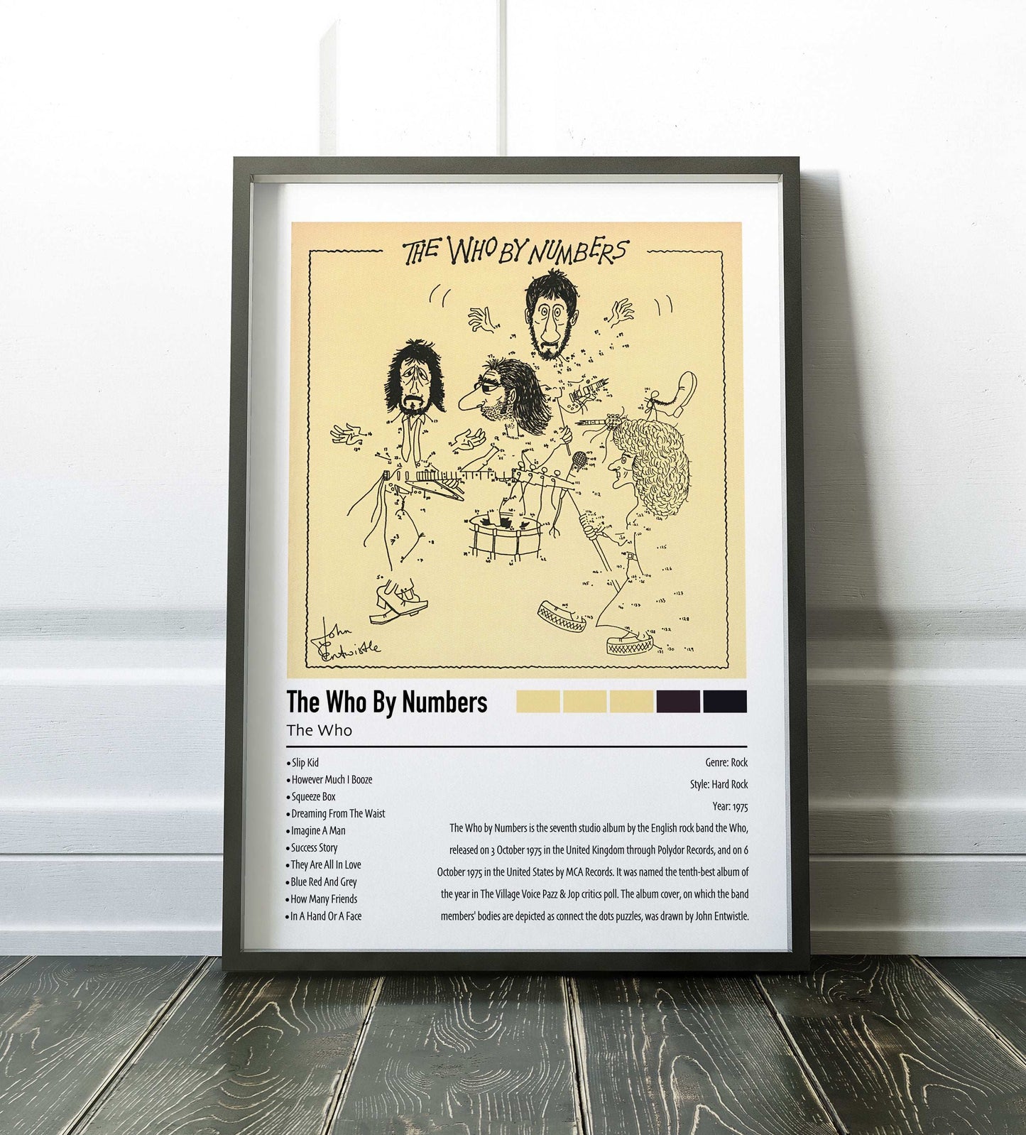 The Who | The Who By Numbers | Custom Album Cover Poster Print