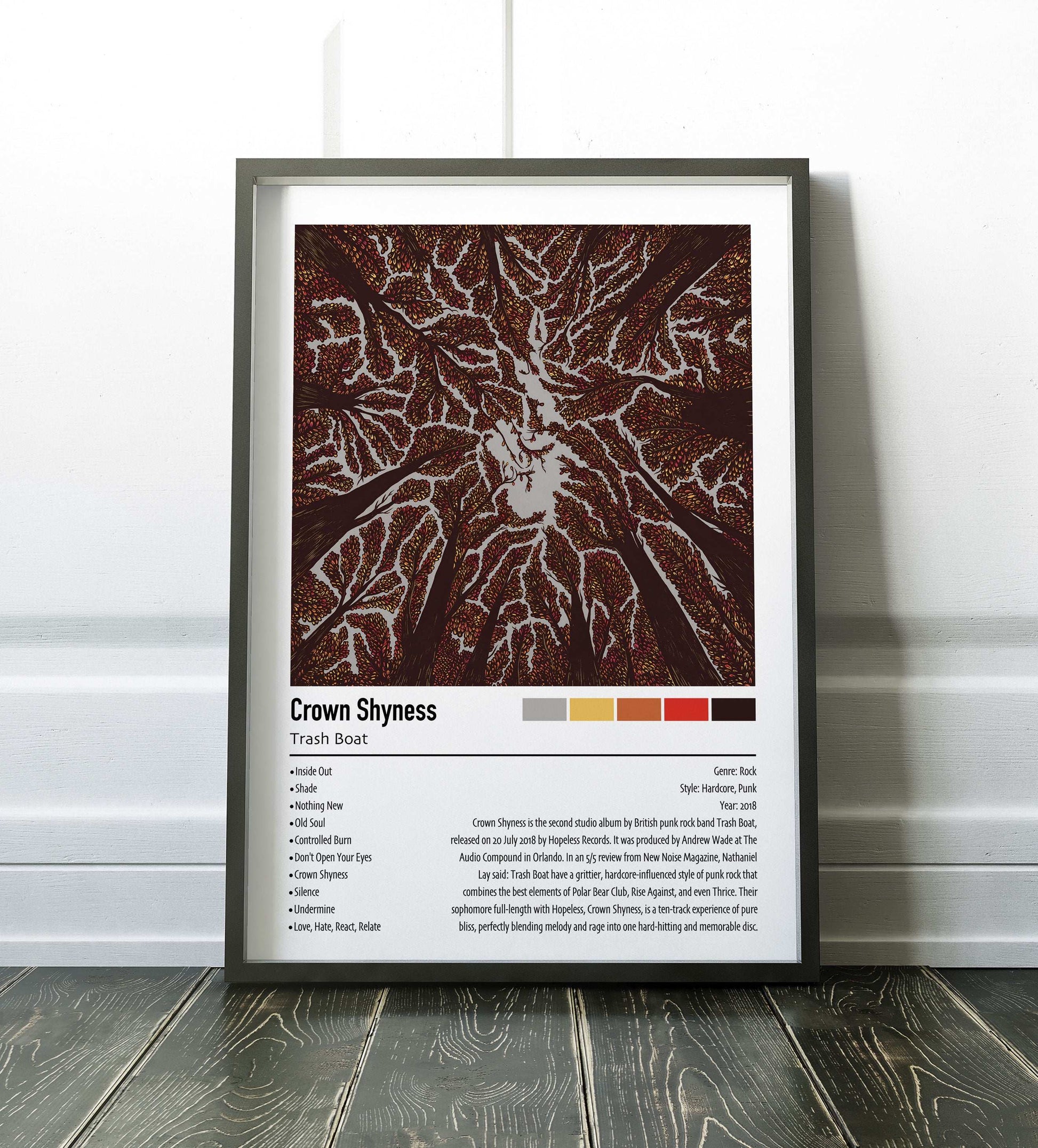 Trash Boat | Crown Shyness | Custom Album Cover Poster Print