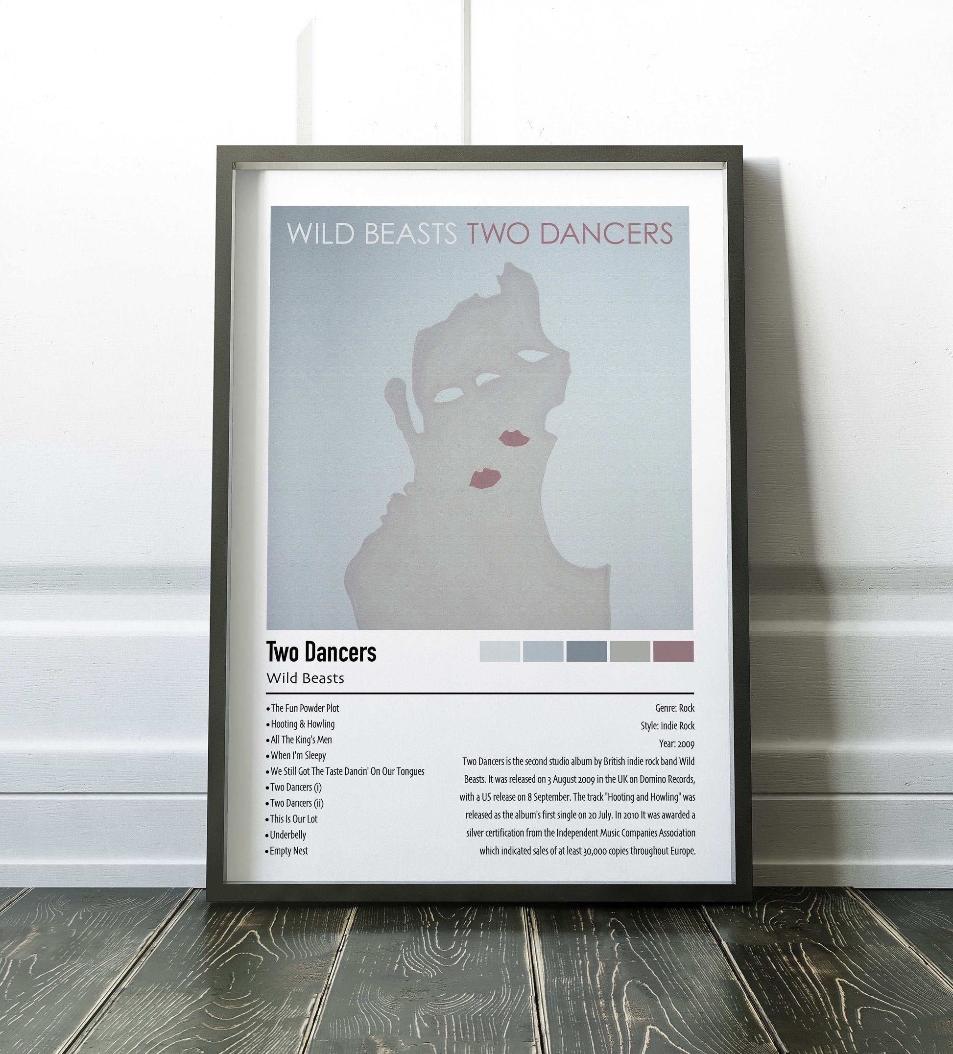 Wild Beasts | Two Dancers | Custom Album Cover Poster Print